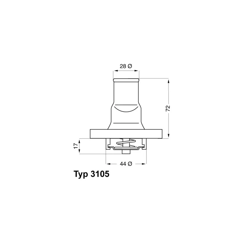 Thermostat d'eau WAHLER 3105.87D