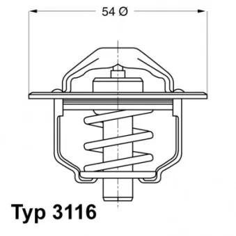 Thermostat d'eau WAHLER 3116.82D