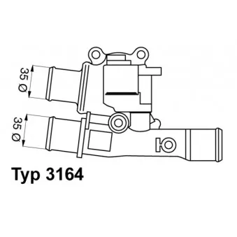 Thermostat d'eau WAHLER 3164.88