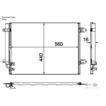 Condenseur, climatisation MAGNETI MARELLI 350203697000