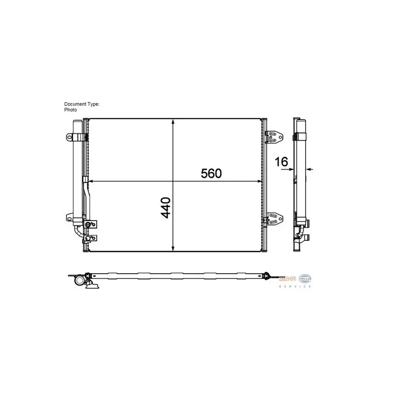 Condenseur, climatisation MAGNETI MARELLI 350203697000