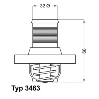 Thermostat d'eau WAHLER 3463.89D