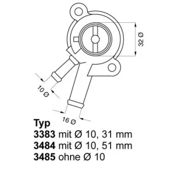 Thermostat d'eau WAHLER 3484.87D