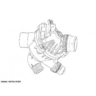 Thermostat d'eau WAHLER 410766.103D0