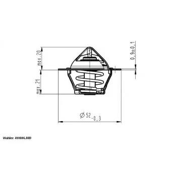 Thermostat d'eau WAHLER 410806.88D