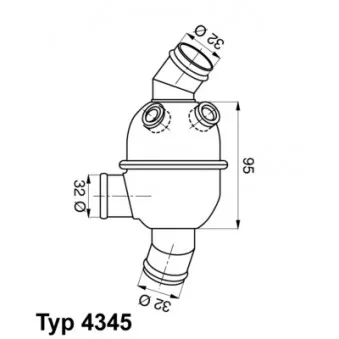 Thermostat d'eau WAHLER 4345.80