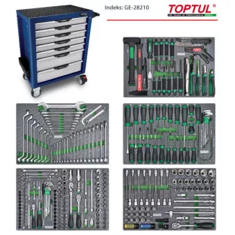 Servante d'atelier complète TOPTUL