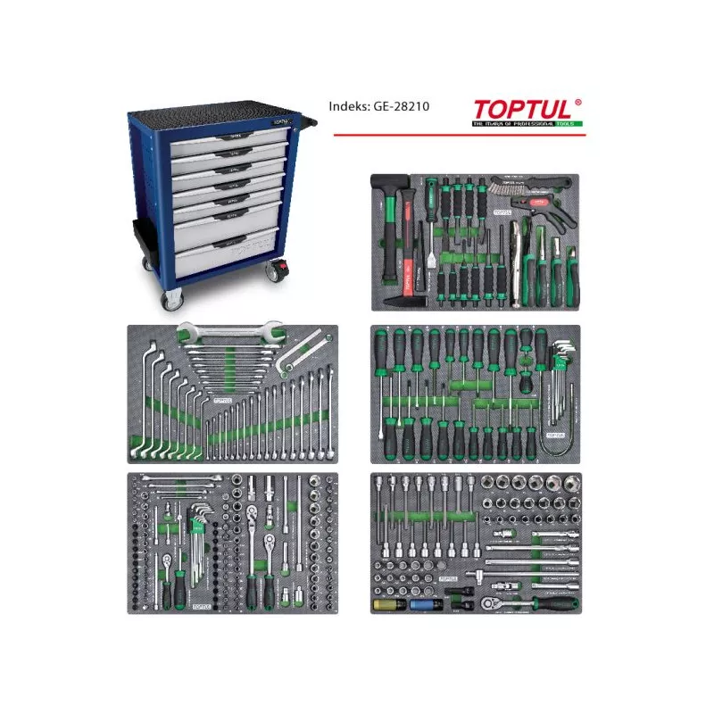 Servante d'atelier complète TOPTUL GE-28210