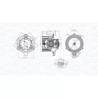 Pulseur d'air habitacle MAGNETI MARELLI 069412340010