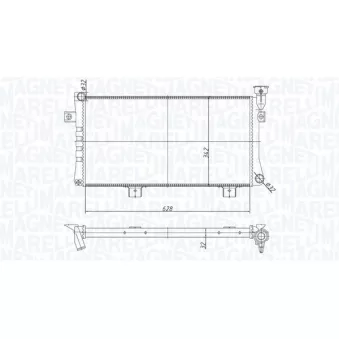 Radiateur moteur MAGNETI MARELLI 350213180600