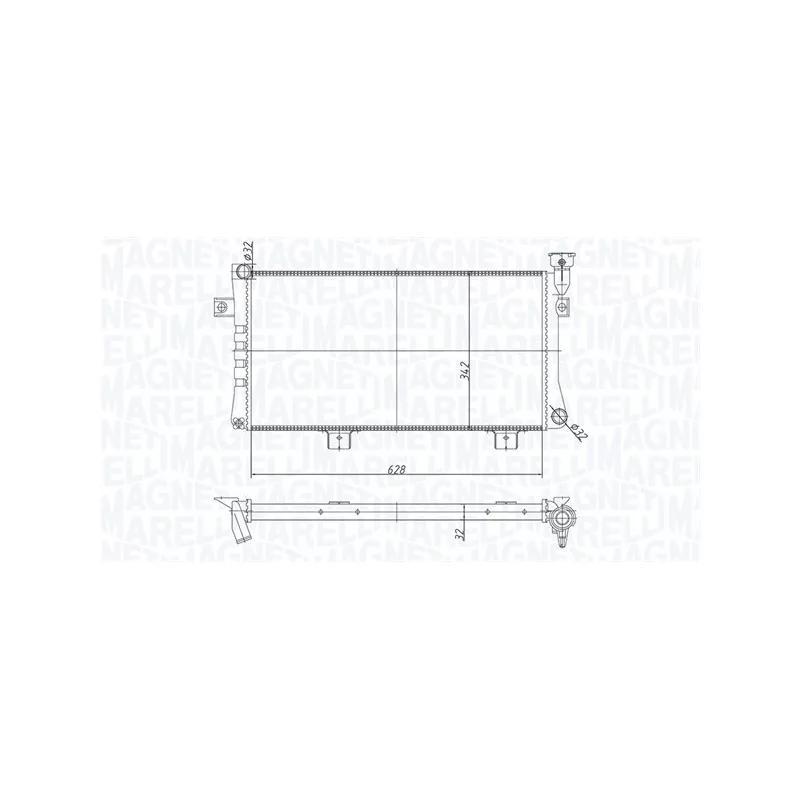 Radiateur moteur MAGNETI MARELLI 350213180600