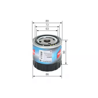 Filtre à huile BOSCH F 026 408 882