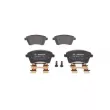 Jeu de 4 plaquettes de frein avant BOSCH 0 986 494 612 - Visuel 2