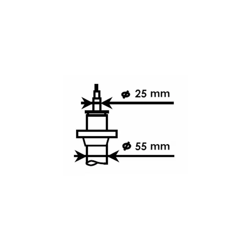 Jeu de 2 amortisseurs avant KYB 325700