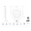 Jeu de 2 disques de frein arrière BOSCH 0 986 479 D64 - Visuel 3