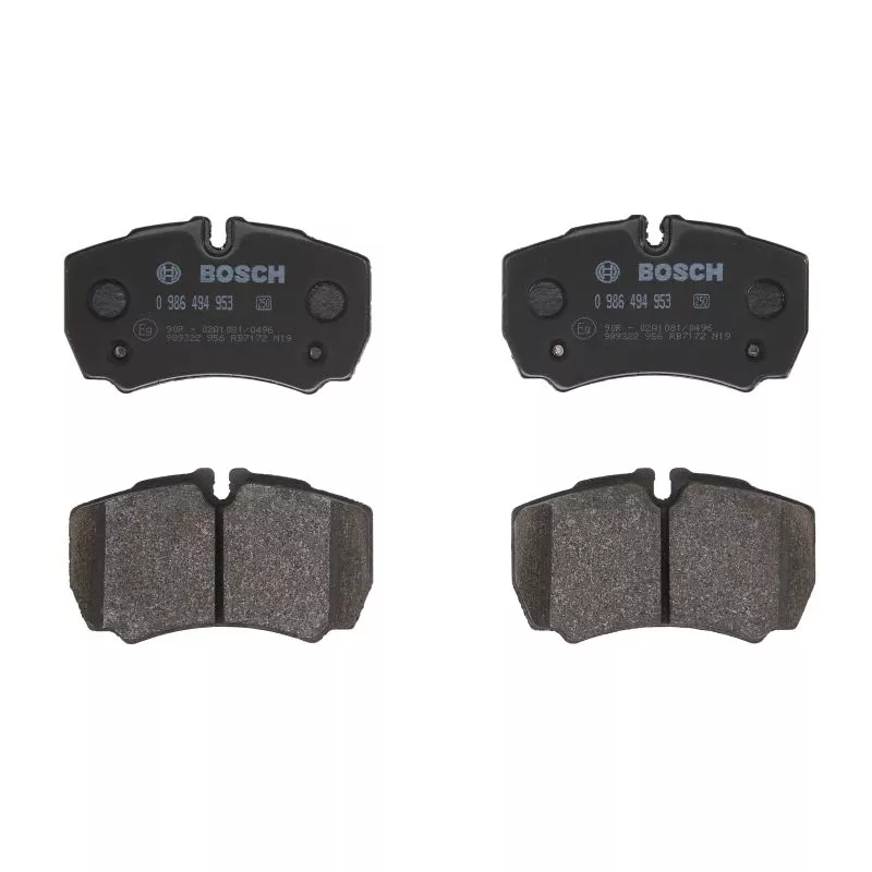 Jeu de 4 plaquettes de frein arrière BOSCH 0 986 494 953