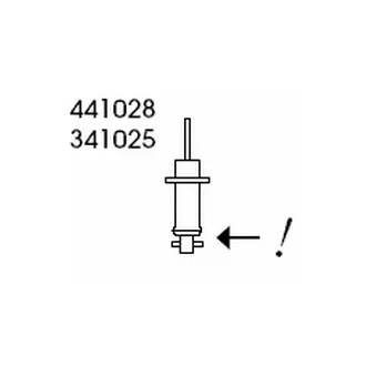 Jeu de 2 amortisseurs arrière KYB 341025
