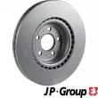 Jeu de 2 disques de frein avant JP GROUP 1163108400 - Visuel 2