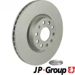 Jeu de 2 disques de frein avant JP GROUP 1163109500 - Visuel 1