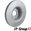 Jeu de 2 disques de frein avant JP GROUP 1163110700 - Visuel 2