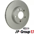 Jeu de 2 disques de frein avant JP GROUP 1163111500 - Visuel 1