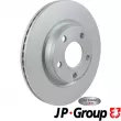 Jeu de 2 disques de frein avant JP GROUP 1163112600 - Visuel 1