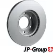 Jeu de 2 disques de frein avant JP GROUP 1163113000 - Visuel 2