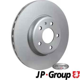 Jeu de 2 disques de frein avant JP GROUP 1163113800