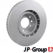 Disque de frein avant droit JP GROUP 1163116580 - Visuel 2