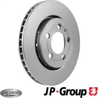 Jeu de 2 disques de frein avant JP GROUP 1163207000