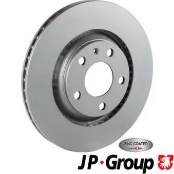 Jeu de 2 disques de frein avant JP GROUP 1163207500