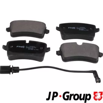 Jeu de 4 plaquettes de frein arrière JP GROUP 1163708510