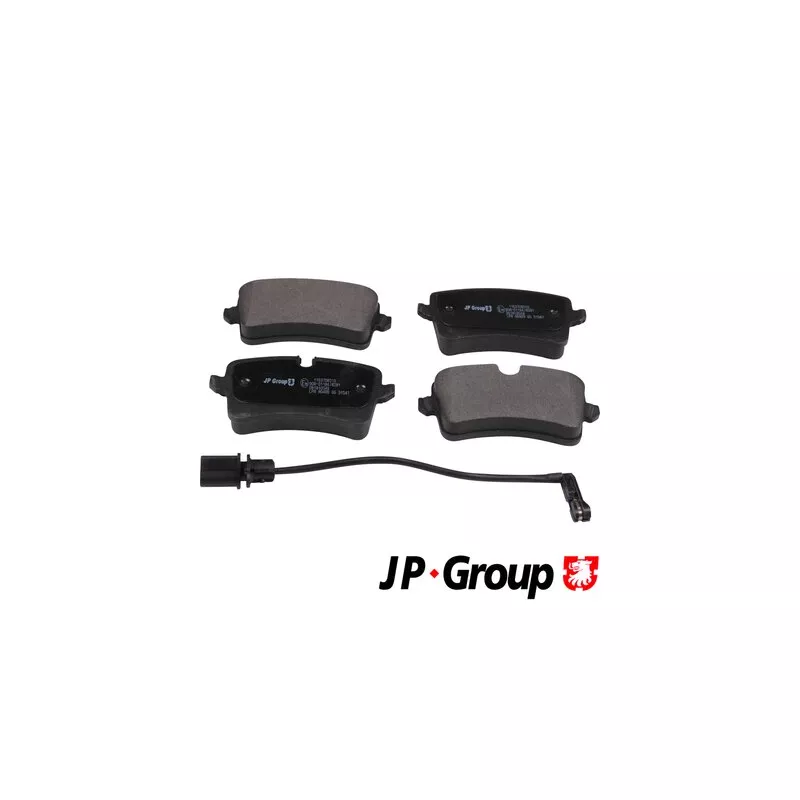 Jeu de 4 plaquettes de frein arrière JP GROUP 1163708510