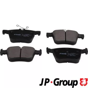 Jeu de 4 plaquettes de frein arrière JP GROUP 1163708610