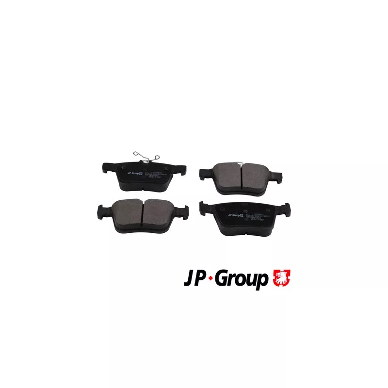Jeu de 4 plaquettes de frein arrière JP GROUP 1163708610