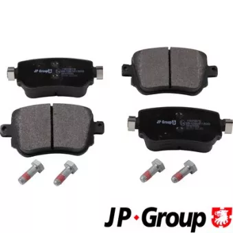 Jeu de 4 plaquettes de frein arrière JP GROUP 1163708710
