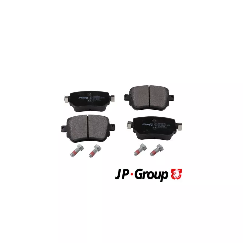 Jeu de 4 plaquettes de frein arrière JP GROUP 1163708710