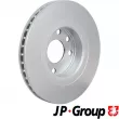 Jeu de 2 disques de frein avant JP GROUP 1263104200 - Visuel 2