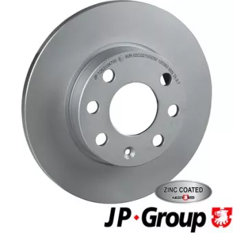 Jeu de 2 disques de frein avant JP GROUP 1263104700