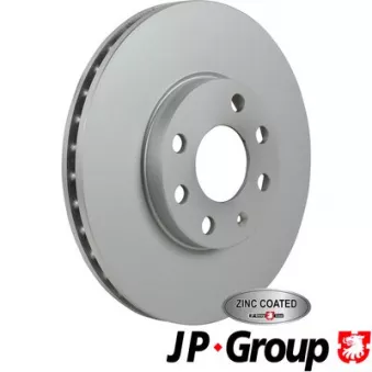 Jeu de 2 disques de frein avant JP GROUP 1263105100