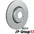 Jeu de 2 disques de frein avant JP GROUP 1263105300 - Visuel 1