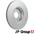 Jeu de 2 disques de frein avant JP GROUP 1263105300 - Visuel 2