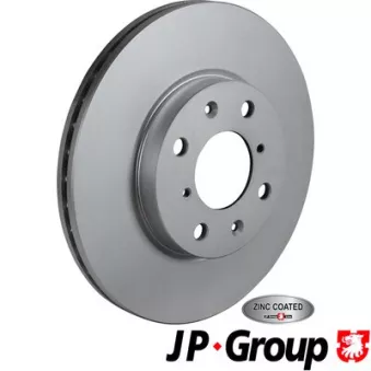 Jeu de 2 disques de frein avant JP GROUP 1263106000
