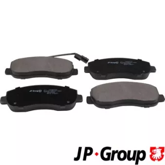 Jeu de 4 plaquettes de frein avant JP GROUP 1263607510