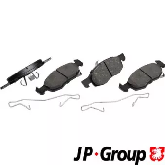 Jeu de 4 plaquettes de frein avant JP GROUP 1263607710