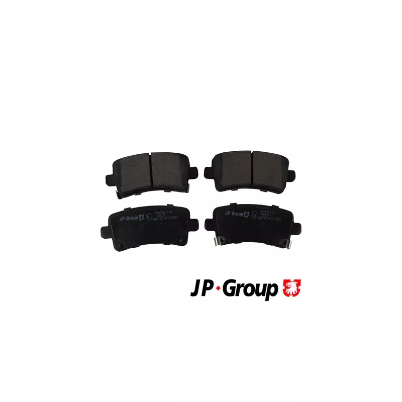 Jeu de 4 plaquettes de frein arrière JP GROUP 1263701110