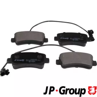 Jeu de 4 plaquettes de frein arrière JP GROUP 1263701810