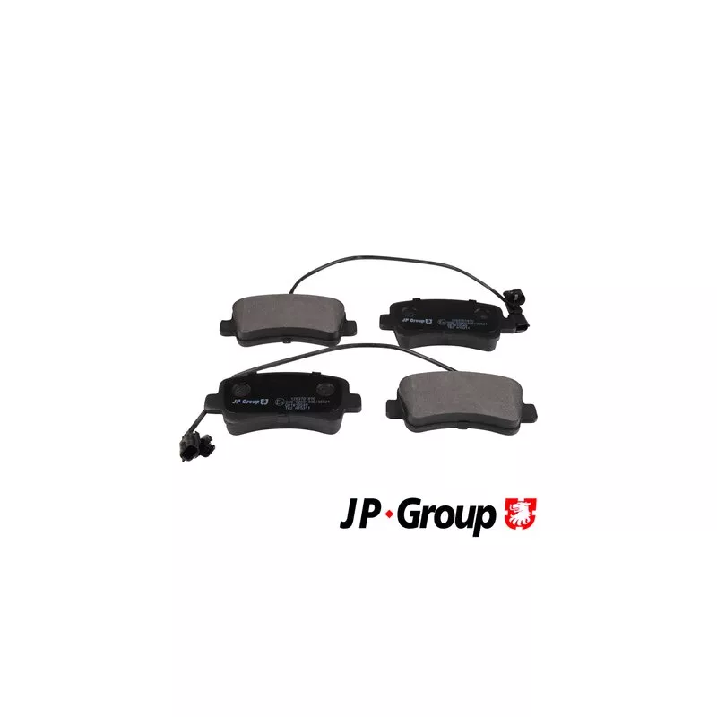 Jeu de 4 plaquettes de frein arrière JP GROUP 1263701810