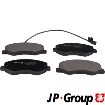 Jeu de 4 plaquettes de frein arrière JP GROUP 1263701910