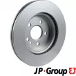 Jeu de 2 disques de frein avant JP GROUP 1363102600 - Visuel 2